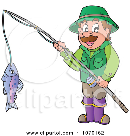 Royalty Free  Rf  Clipart Illustration Of A Boy Holding His Fishing