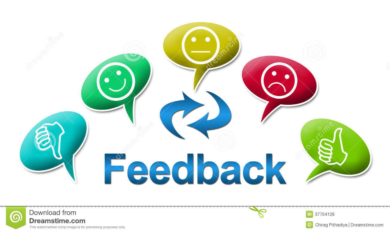Royalty Free Stock Photos  Feedback With Colourful Comments Symbol
