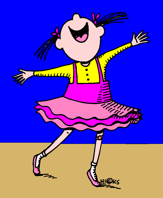 Singing Ballerina  In Color    Clip Art Gallery
