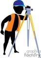 Surveyor Surveyors Land Tripod Jobs 122105 009 Clip Art People