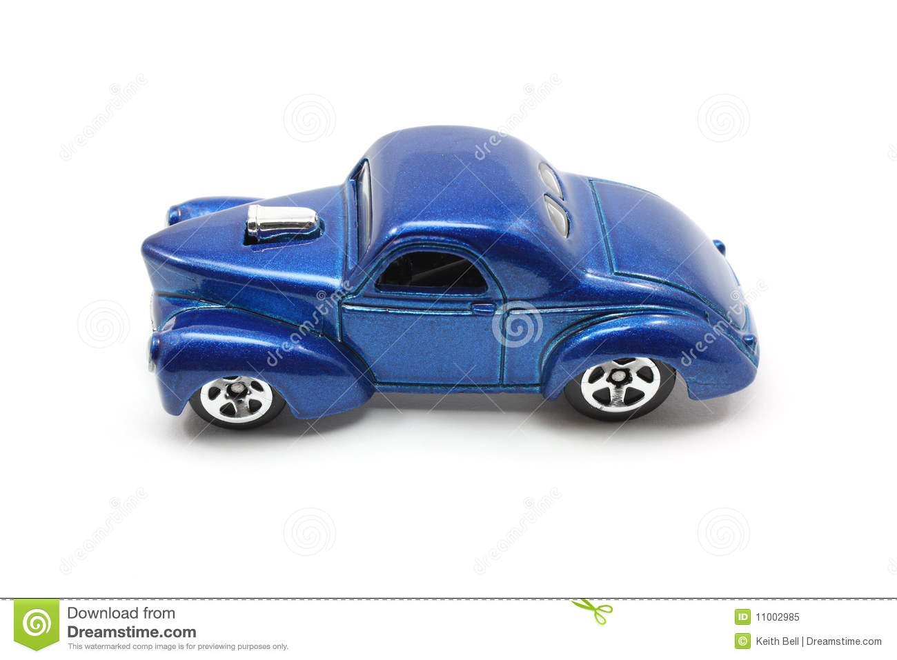 Toy Blue Drag Racing Car Royalty Free Stock Photo   Image  11002985