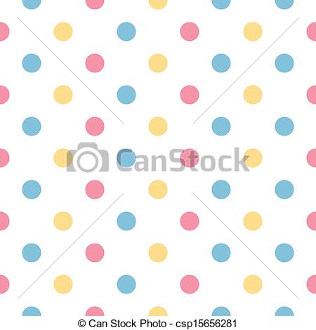 Vector Of Colorful Polka Dot Pattern In Pastel Colors   Fresh Polka    