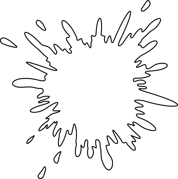 White Splash Clip Art At Clker Com   Vector Clip Art Online Royalty    