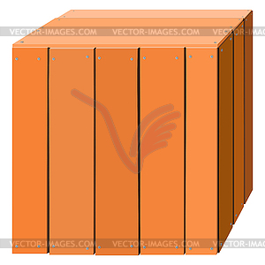 Wooden Box   Vector Clipart