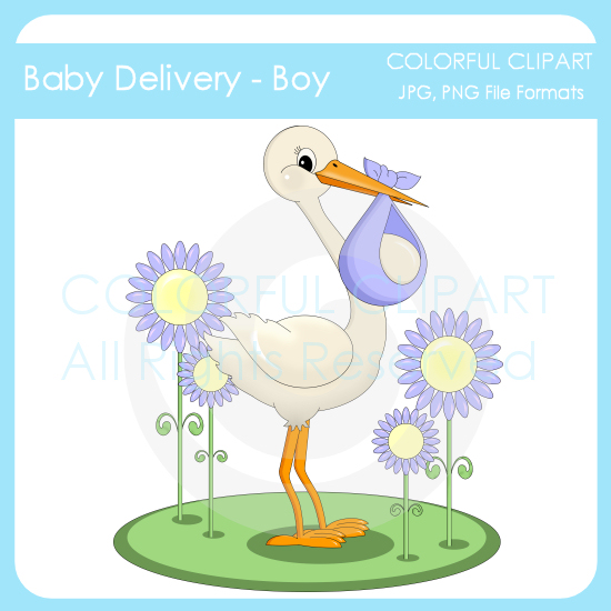 Baby Delivery 1   Colorful Clipart  Cute Clipart And Graphics By