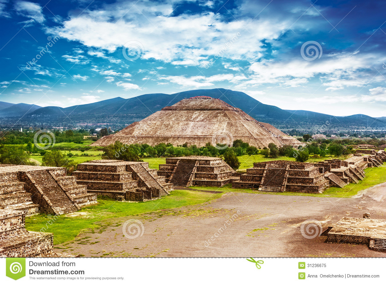     City Old Ruins Of Aztec Civilization Mexico North America World