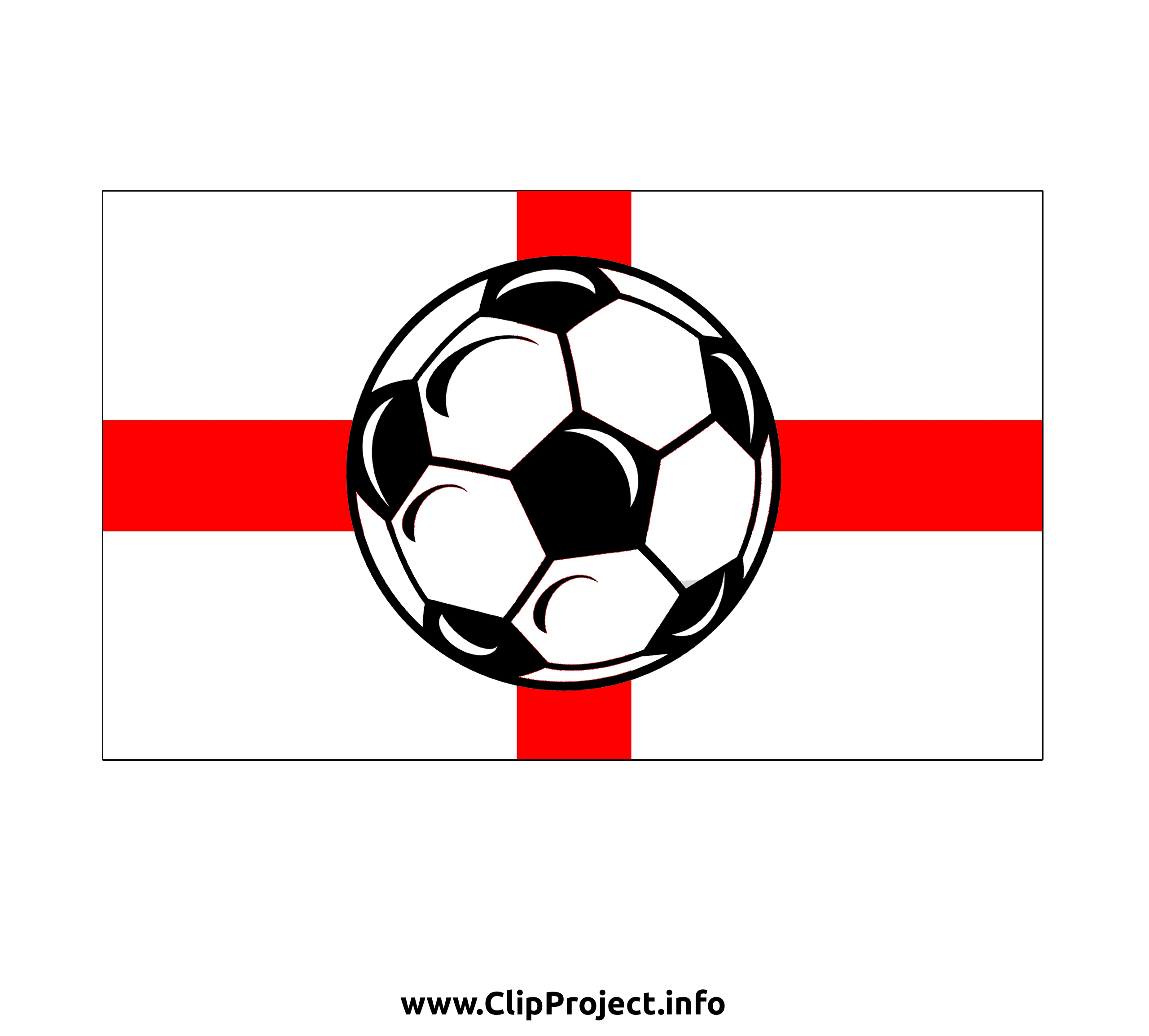 Clip Art Title  England Flag And Soccer Ball Clip Art