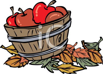 Fall Apple Basket Clipart   Free Clip Art Images