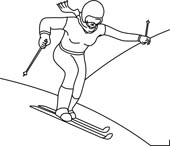 Free Black And White Sports Outline Clipart   Clip Art Pictures    