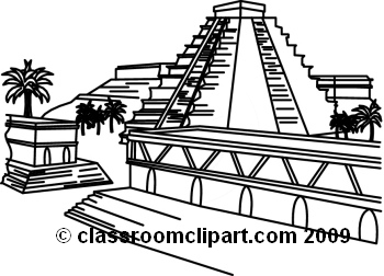 History   Aztec City 709 1mbw   Classroom Clipart