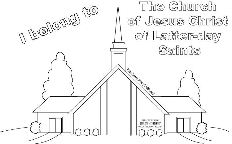 Lds Meetinghouse Coloring