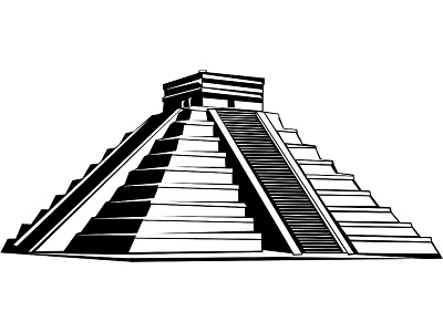 Mayan Temple Clipart Izs017551  Kukulkan Pyramid