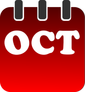October Calendar Clip Art At Clker Com   Vector Clip Art Online    