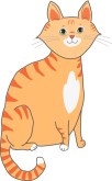 Orange Kitty Cat Clipart