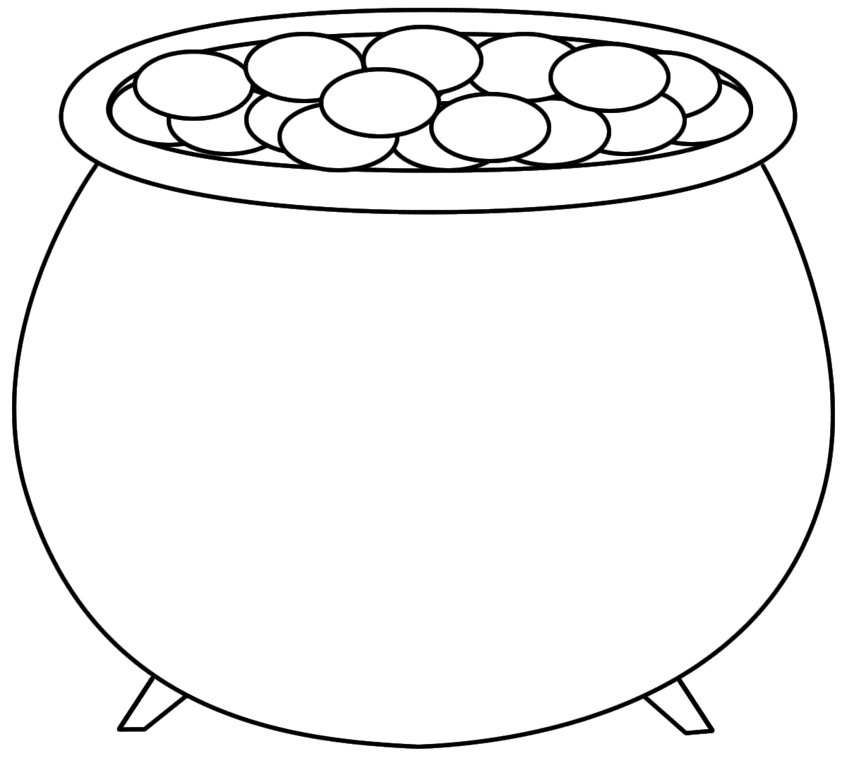     Pot Of Gold Coloring Page   Clipart Panda   Free Clipart Images