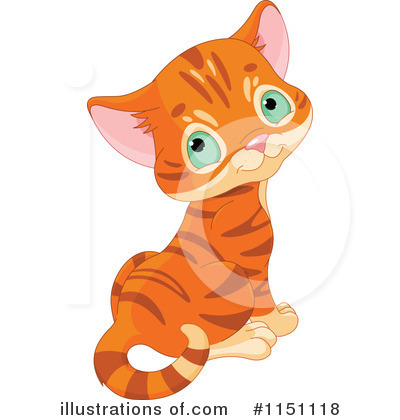 Royalty Free  Rf  Orange Cat Clipart Illustration By Pushkin   Stock