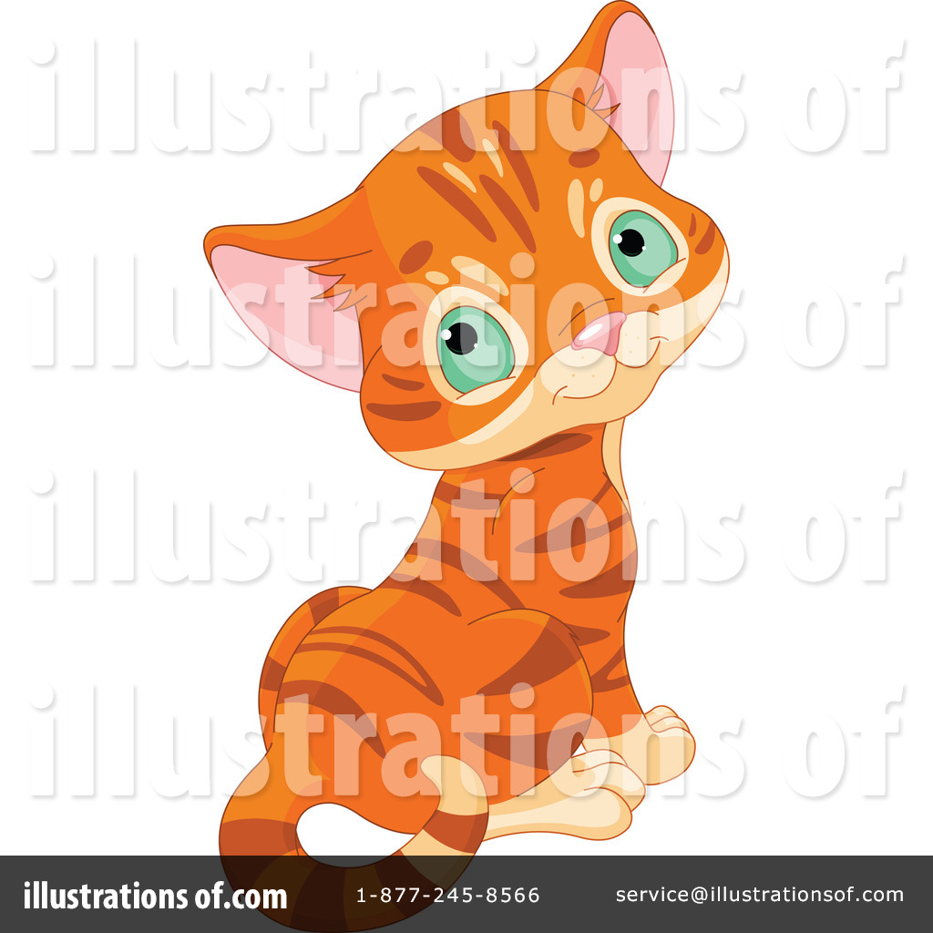 Royalty Free  Rf  Orange Cat Clipart Illustration By Pushkin   Stock