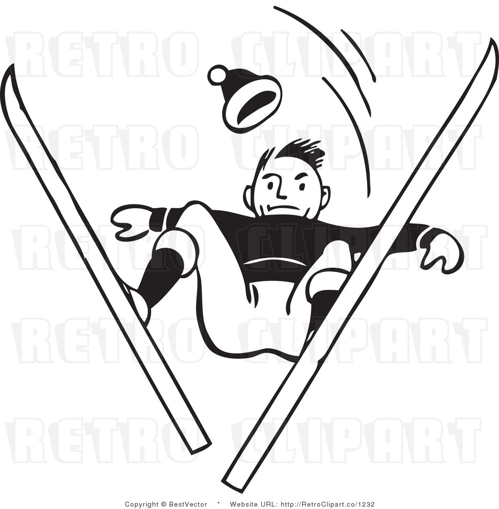 Skiing Clipart Black And White   Clipart Panda   Free Clipart Images