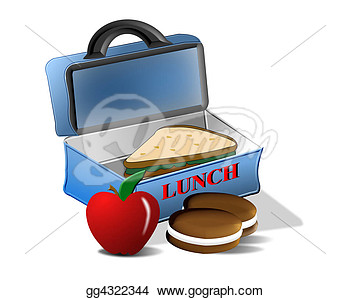 Stock Illustration   School Lunch  Clipart Drawing Gg4322344   Gograph