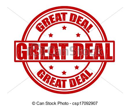 Vector Clipart Of Great Deal   Stamp With Text Great Deal Inside