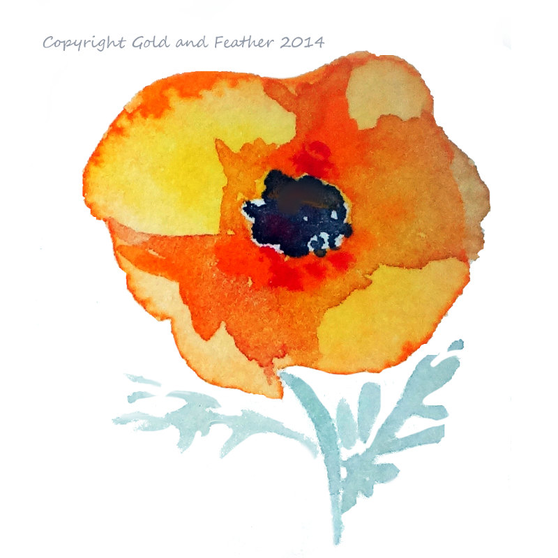 Viola Flower Clipart Watercolor Poppy Flower Clipart Instant Download