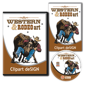 Western   Rodeo Art   Clipart Design