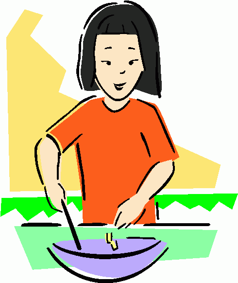 Woman Cooking 1 Clipart   Woman Cooking 1 Clip Art