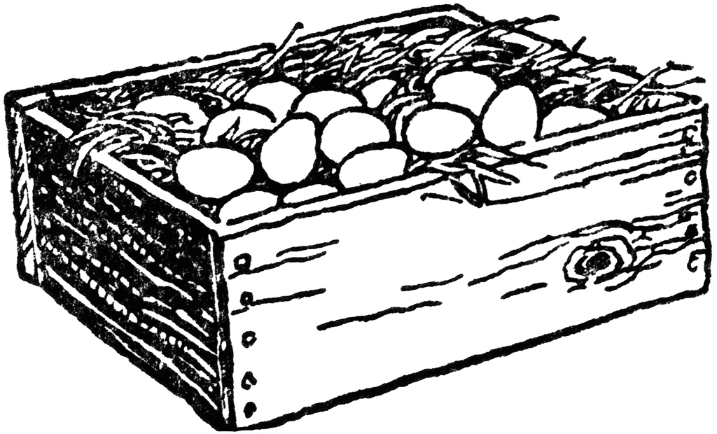 Wooden Box Clipart Stock   