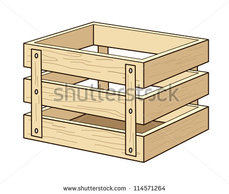 Wooden Box   Stock Vector