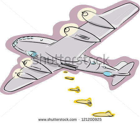 Ww2 Plane Clip Art Old Ww2 Plane Dropping Bombs