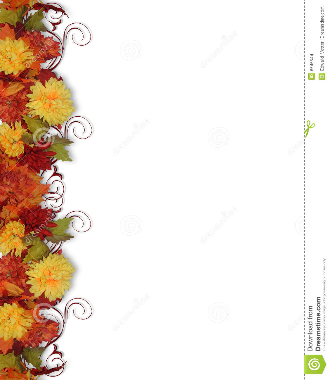 Composition For Thanksgiving Fall Wedding Invitation Autumn Leaves    