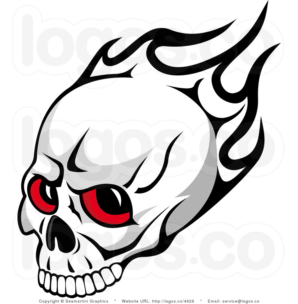 Flame Clip Art Free Royalty Free Stock Logo Designs Of Skulls