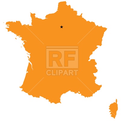 France Map Outline Download Royalty Free Vector Clipart  Eps