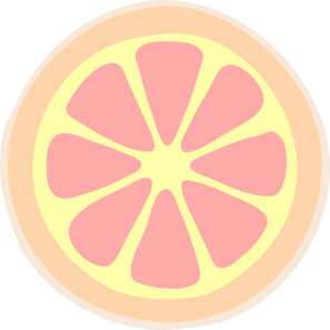 Grapefruit Slice Clip Art At Clker Com   Vector Clip Art Online