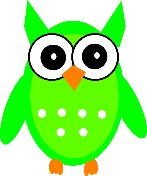 Green Owl Clip Art At Clker Com   Vector Clip Art Online Royalty Free