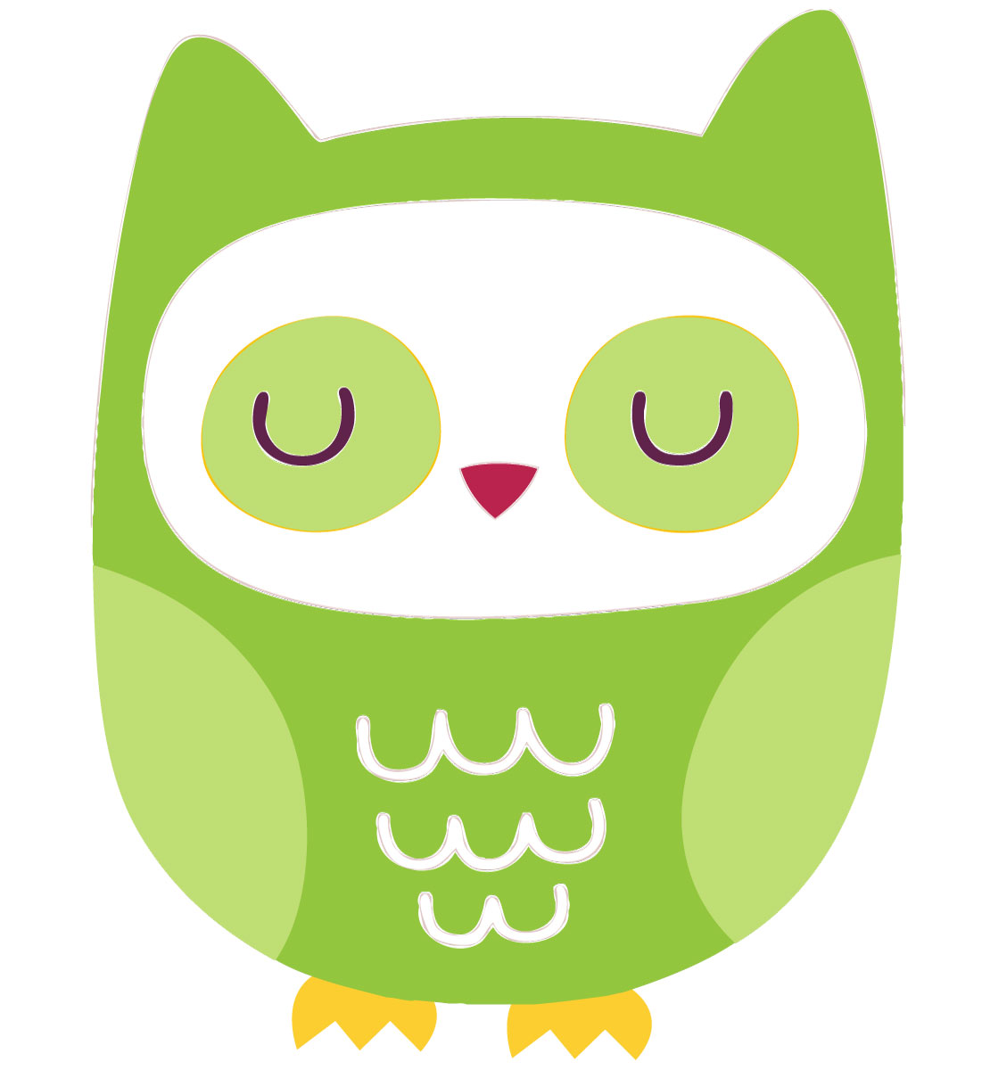 Green Owl Wall Stickers   Totally Movable