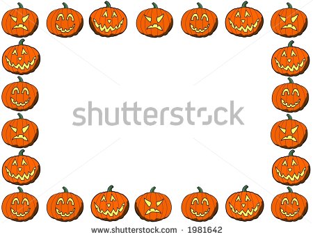 Halloween Pumpkin Border Clip Art Pumpkin Border Clipart Stock Photo