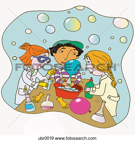 Illustration   Science Experiment  Fotosearch   Search Vector Clipart