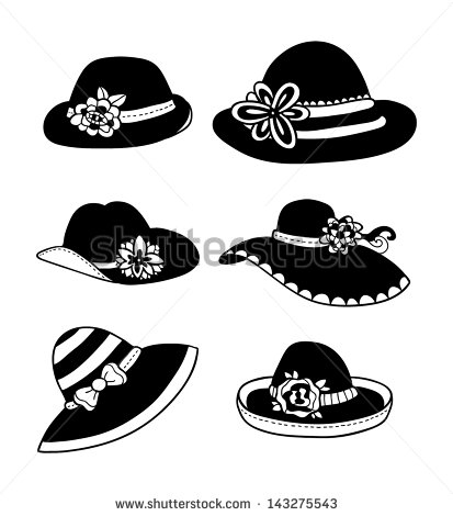 Ladies Fancy Hat Clipart