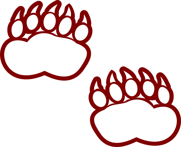 Modified Bear Paw Clip Art