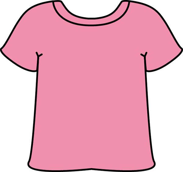 Pink Tshirt Clip Art   Blank Short Sleeve Pink Tshirt  This Image Is A