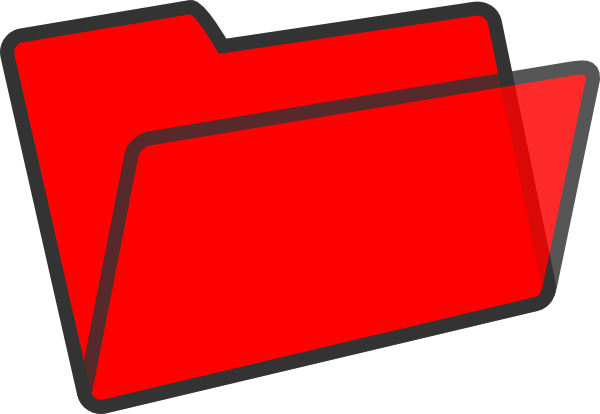 Red Folder Clip Art At Clker Com   Vector Clip Art Online Royalty    