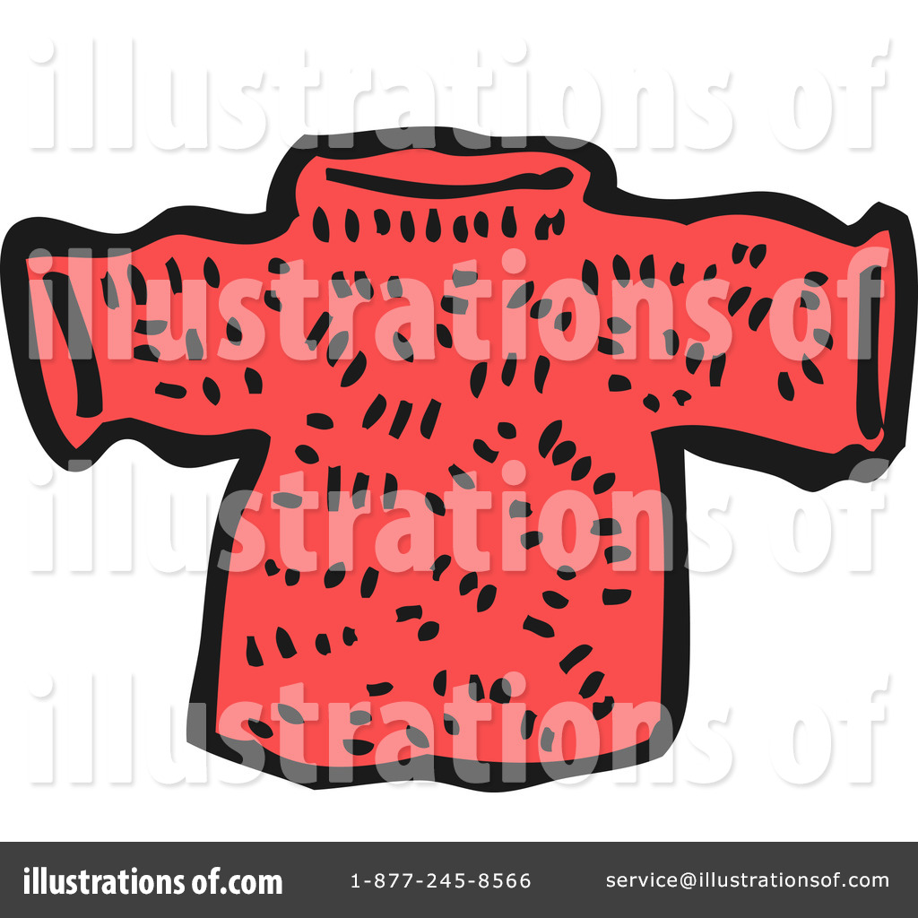 Red Sweater Clip Art Christmas Sweater Clipart