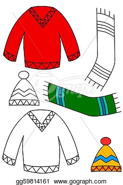 Red Sweater Clip Art Clipart Drawing Gg59814161
