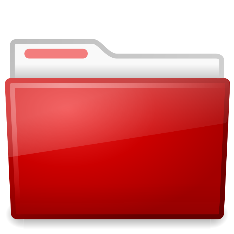Red Ubuntu Folder By Jhnri4   Red Version Of The Ubuntu 10 10 Folder