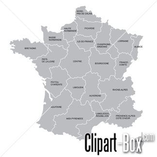 Related France Map Cliparts