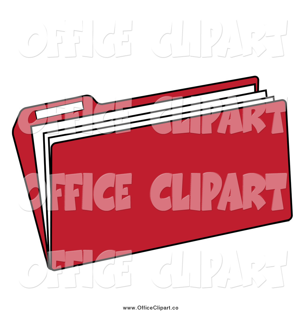 Vector Clip Art Of A Red File Folder By Pams Clipart    595