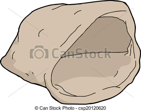 Vector Illustration Of Empty Bag   Empty Bag Cartoon Over Isolated