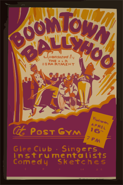 Ballyhoo   Sponsored By The A R Department   At The Post Gym Glee Club    