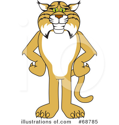 Bobcat Mascot Clipart  Rf  Bobcat Clipart